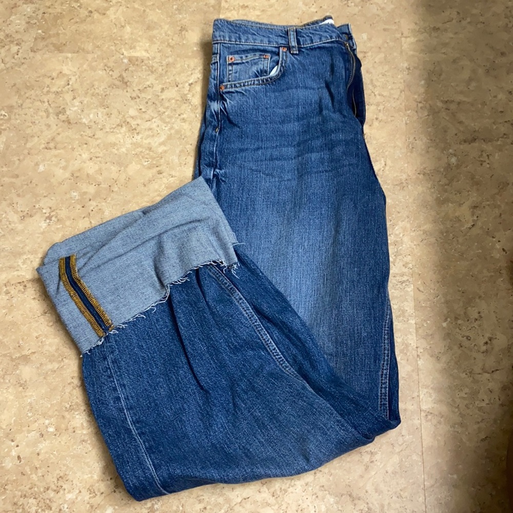 Full Length Wide Leg Jeans